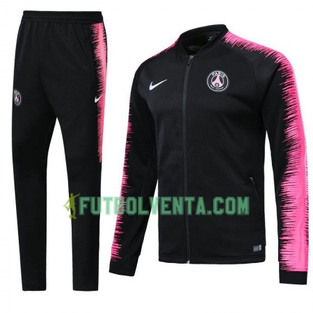 PSG Chaqueta de Entrenamiento Trajes Negro Rosa 2018/2019